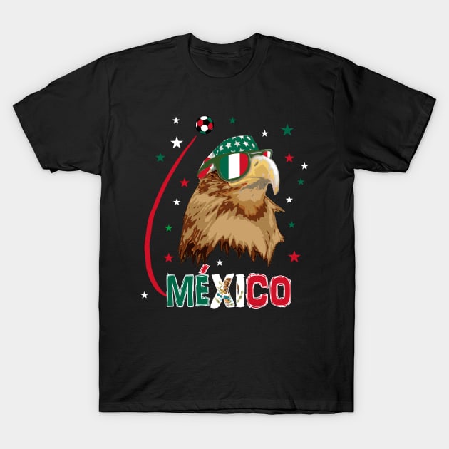 Mexico Eagle Soccer T-Shirt T-Shirt by Nerd_art